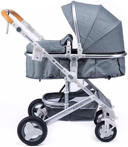 عربة اطفال 3 في 1، عربة اطفال مع مقعد قابل للعكس،...