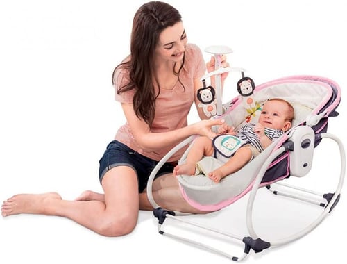 سرير هزاز 5 في 1 من ماستيلا بطارية - موسيقى