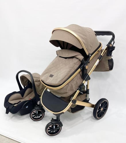 عربة أطفال بورباي 4‑في‑1 – من عربة إلى كرسي هزاز،...