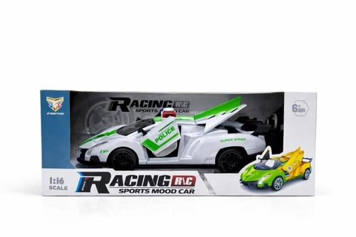 سيارة شرطة رياضية سريعة - تحكم عن بعد وإضاءة