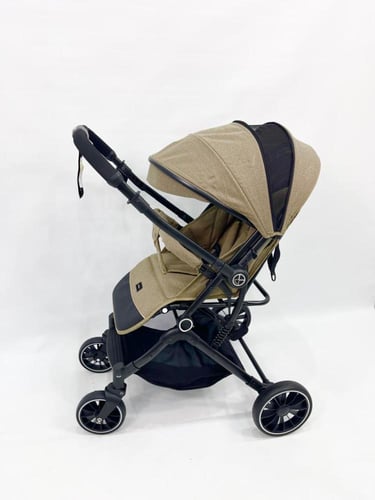 عربة أطفال ماركة (burbay) اتجاهين دراع قلاب استالس...