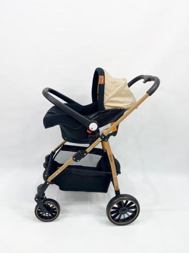 طقم عربة أطفال 4 *1 عربة للسفر سرير كريكوت وكرسي س...