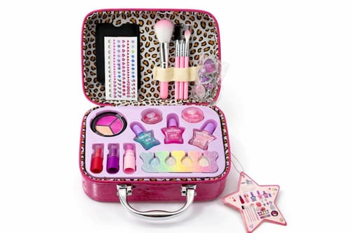 مجموعة مكياج - ميكب - للأطفال البنات قابلة للغسل ل...