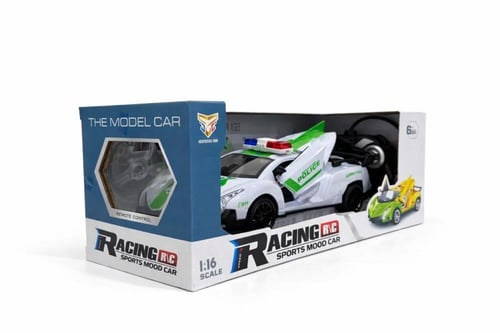 سيارة شرطة رياضية سريعة - تحكم عن بعد وإضاءة