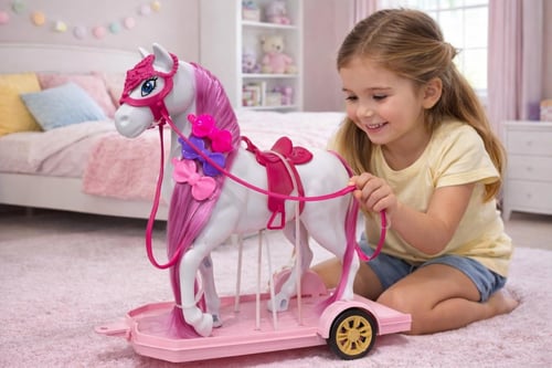 مجموعة مغامرات باربي الوردية – سيارة دفع رباعي مع...