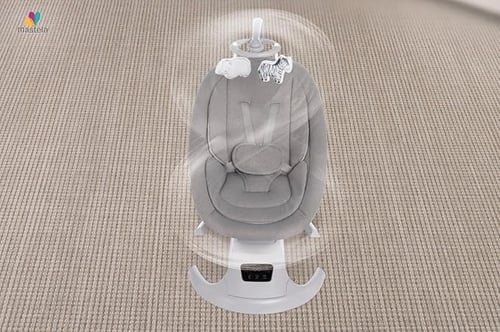 كرسي هزاز ذكي للأطفال حديثي الولادة – أرجوحة كهربا...