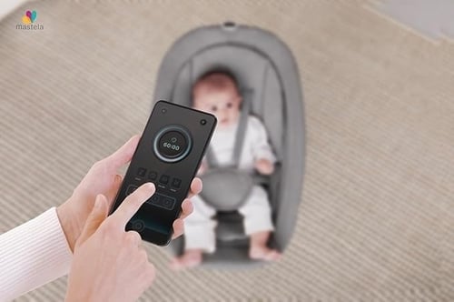 كرسي هزاز ذكي للأطفال حديثي الولادة – أرجوحة كهربا...