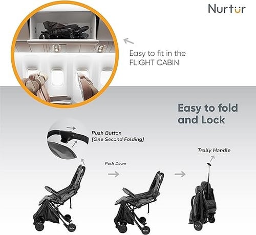 عربة اطفال من نورتر لعمر 0-36 شهر