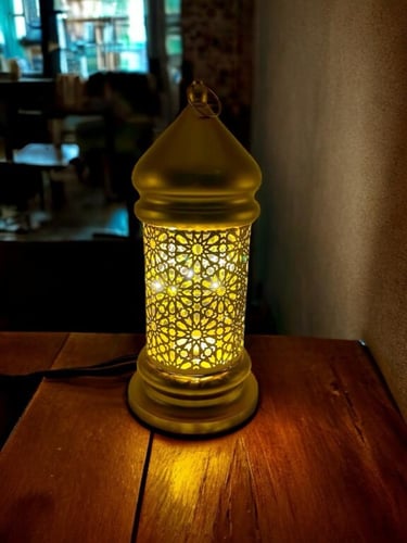 فانوس مأذنة ضوء دهبي كريستال JL22115