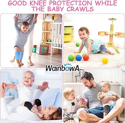 وسادات ركبة للأطفال، مبطنة، قابلة للتنفس، مضادة لل...