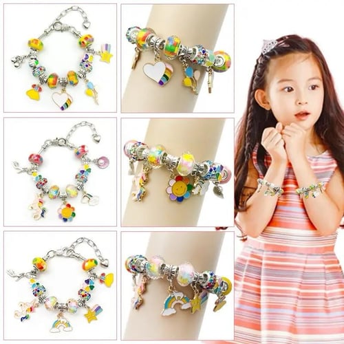 مجموعة صنع الأساور الساحرة 66 قطعة ، مجموعة هدايا...