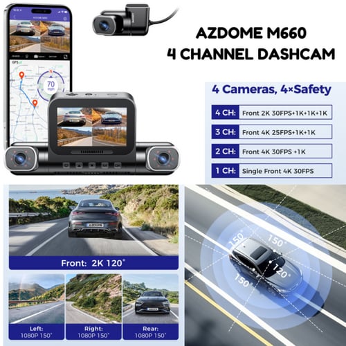 داش كام ازدوم M660 - مراقبة شاملة بـ 4 كاميرات ودق...