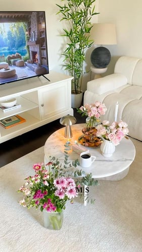 طاولة رخام طبيعي