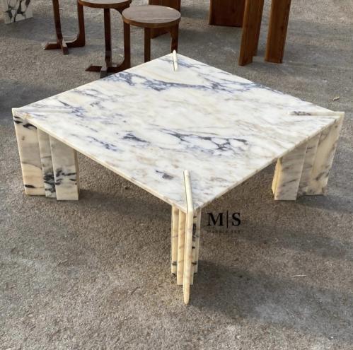 طاولة قهوة رخام طبيعي