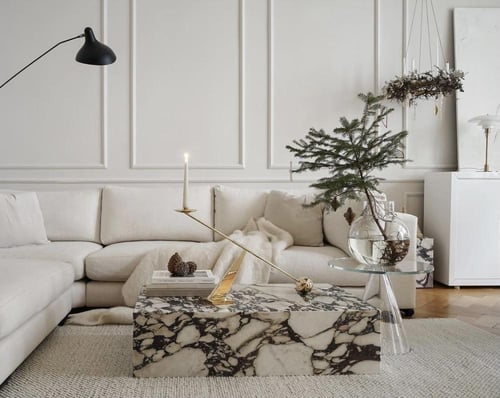 طاولة قهوة بوكس رخام ايطالي