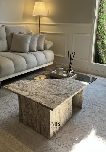 طاولة قهوة رخام ( حجم متوسط )