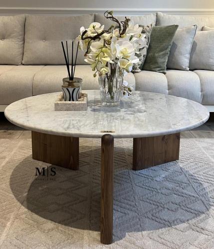 طلب خاص طقم طاولات خشب و رخام