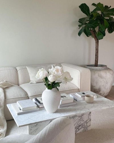 طاولة قهوة رخام طبيعي