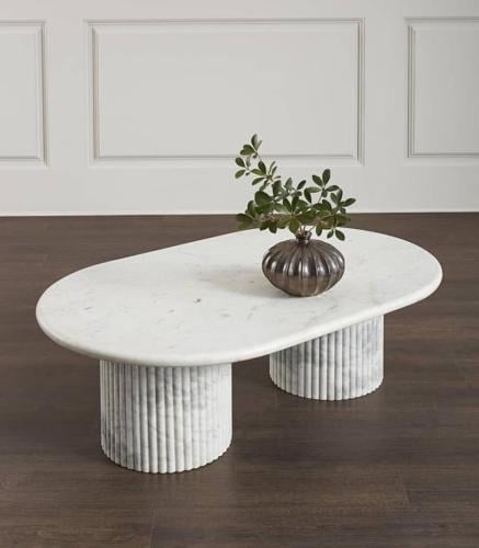 طاولة قهوة رخام طبيعي