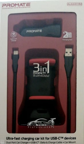 بكج بروميت للسيارة كيبل تايب سي 1.20 م + شاحن سيار...