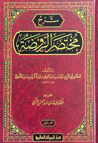 شرح مختصر الروضة3/1 تأليف نجم الدين أبي الربيع سلي...