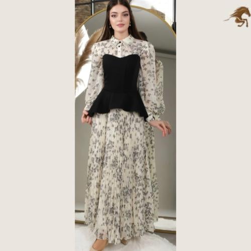 شيفون مزين بالفراشات