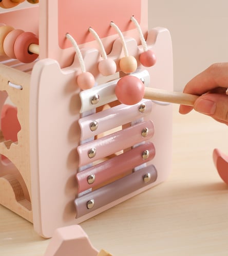 wooden castle toy-لعبة القلعة الخشبية