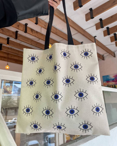 tote bag - Blue eyes