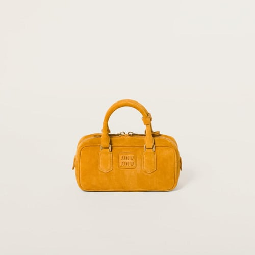 حقيبة ميوميو أصفر مخمل - miumiu