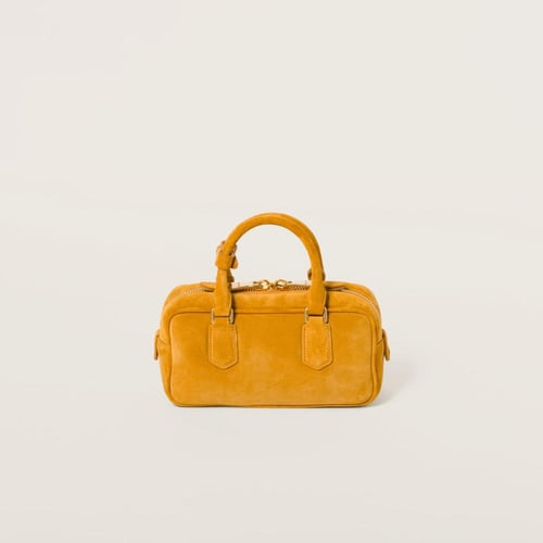 حقيبة ميوميو أصفر مخمل - miumiu