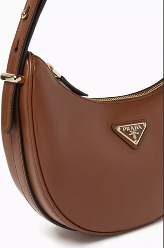 حقيبة كتف برادا - Prada Arqué leather shoulder bag
