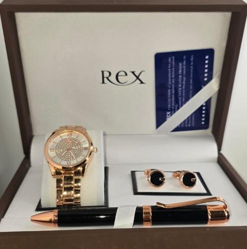 طقم رجالي - اسود و ذهبي