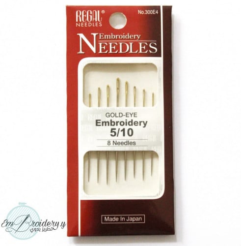 إبر يابانية embroidery مقاس 5/10