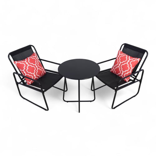 طقم جلسة خارجية عملية وعصرية – كرسيين مريحين مع طا...