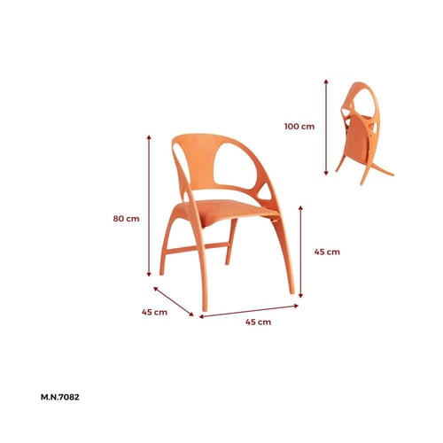 كرسي فيبر قابل للطي