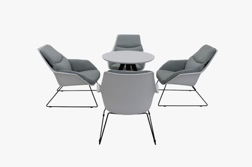 طقم جلسة فاخرة مكون من طاولة وأربع كراسي ذات الوان...