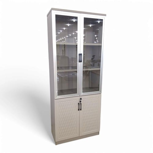 دولاب ملفات شفاف زجاج​ على خشب سعر رخيص من كونسنت...