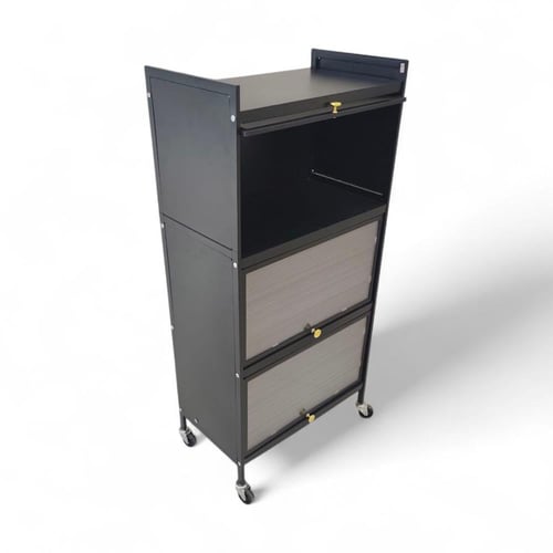 خزائن مطبخ متعددة الاستخدامات بثلاثة طوابق، بتصميم...