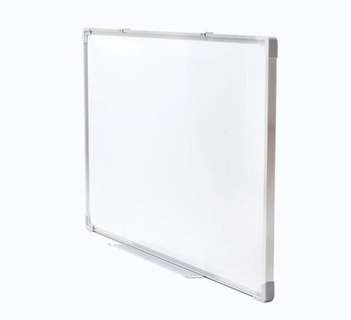 سبورة بريميوم مغناطيسية بيضاء بإطار معدني