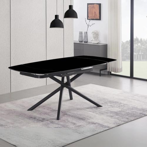 طاولة طعام بورسلان طعام قابلة للتكبير تتسع4-8