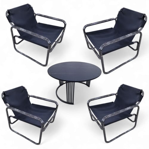 طقم جلسة فاخر 1+4 جلد