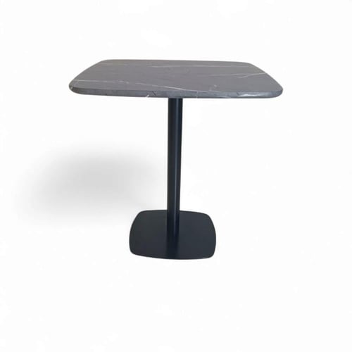 طاولة مربعة بسطح خشب 70 سم