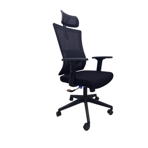 كرسي دوار قماش بظهر شبك