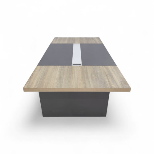 طاولة اجتماعات خشب MDF بلون بني – مقاسات متعددة لت...