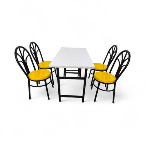 طقم طاولة مطاعم مع 4 كراسي بعدة الوان سعر منافس