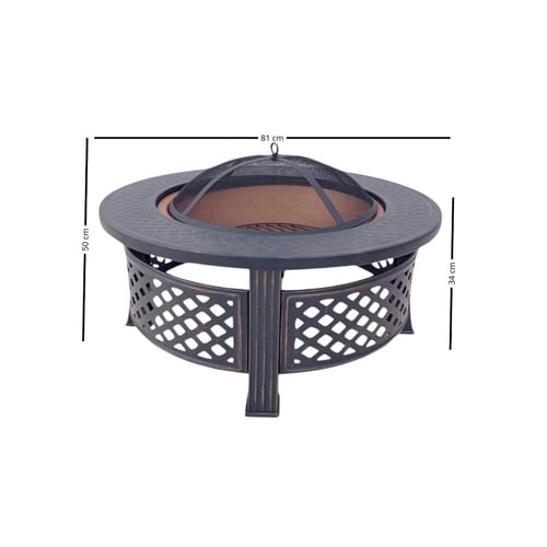 موقد شواية متنقل معدن