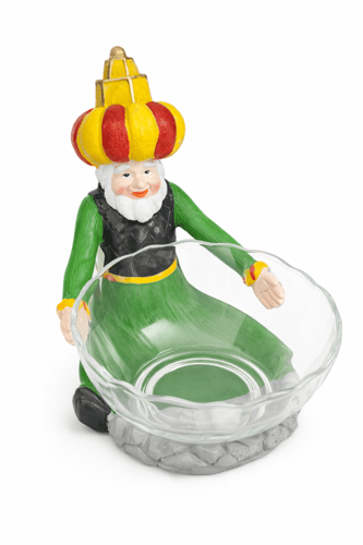 فانوس ديكوري مع صينية زجاج بتصميم أنيق مناسب لجميع...