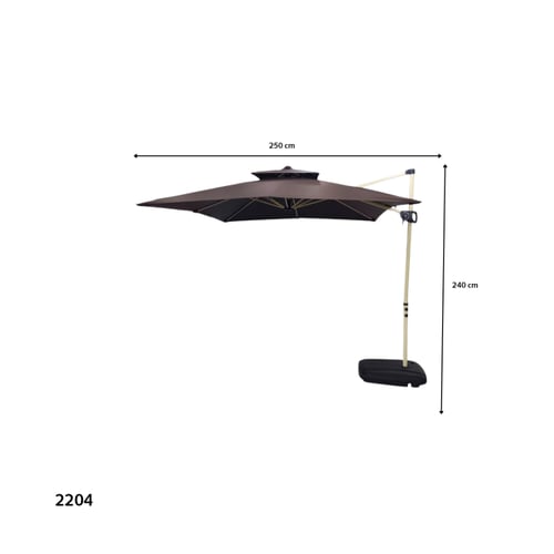 مظلة قماش على حديد بالوان متعددة