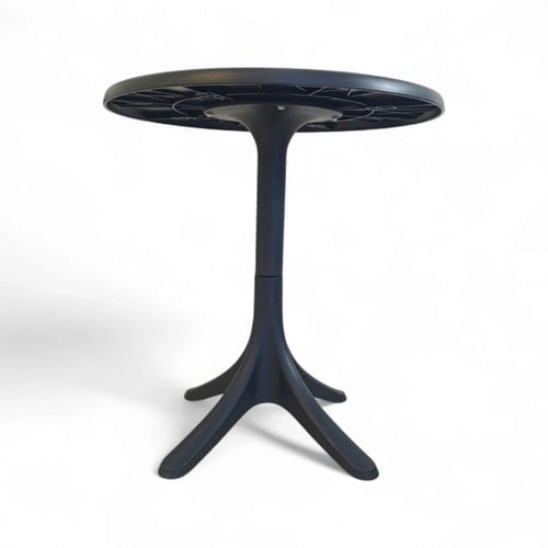 طاولة كاوفي فاخرة فيبر لون اسود سعر منافس