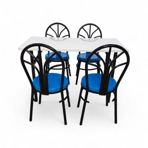 طقم طاولة مطاعم مع 4 كراسي بعدة الوان سعر منافس
